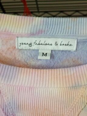 Young Fabulous & Broke Pastel Tie-Dye Crewneck - Lavender, Pink, Peach